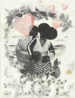 Wikioo.org - The Encyclopedia of Fine Arts - Painting, Artwork by Kerry James Marshall - Study for Vignette