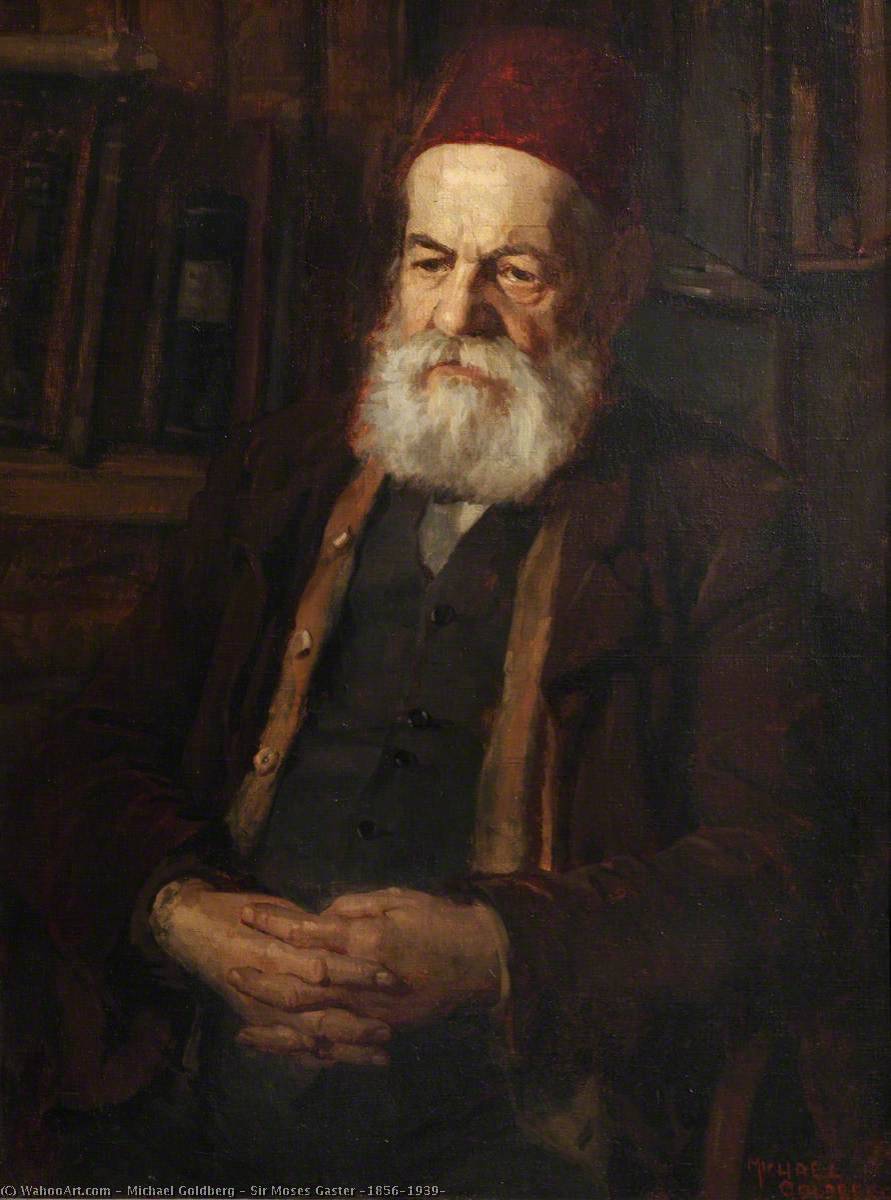 Wikioo.org - The Encyclopedia of Fine Arts - Painting, Artwork by Michael Goldberg - Sir Moses Gaster (1856–1939)