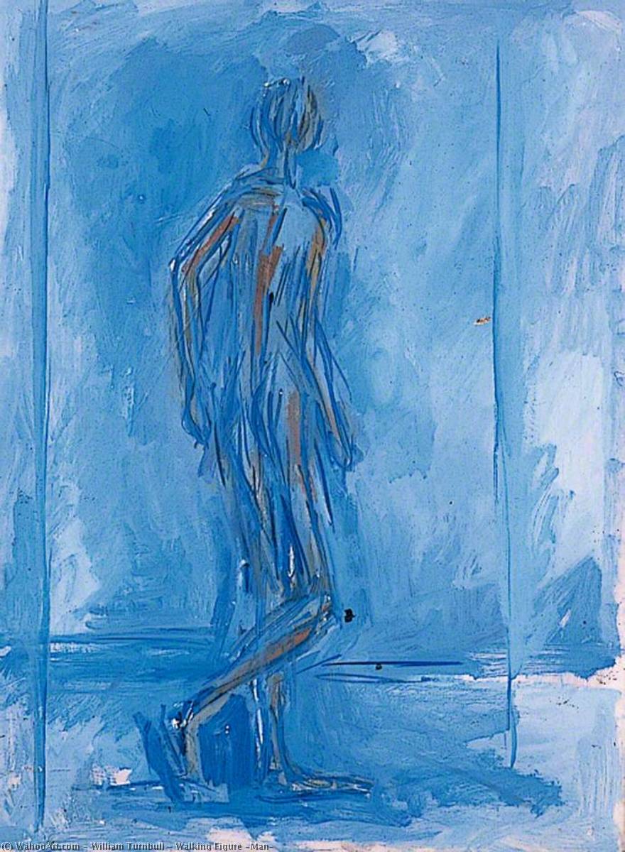 Wikioo.org - The Encyclopedia of Fine Arts - Painting, Artwork by William Turnbull - Walking Figure (Man)