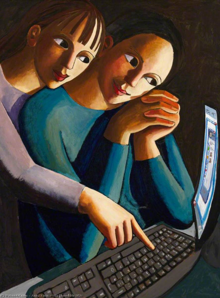 Wikioo.org - The Encyclopedia of Fine Arts - Painting, Artwork by Anita Klein - Mia Shows Me MSN