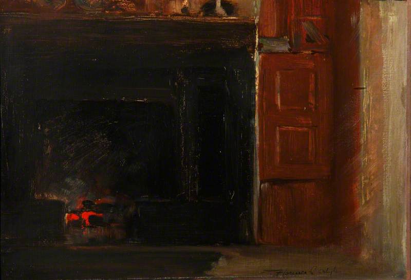 Wikioo.org - The Encyclopedia of Fine Arts - Painting, Artwork by Florence Carlyle - The Kitchen of the Arched House at Ecclefechan (Carlyle's Birthplace)