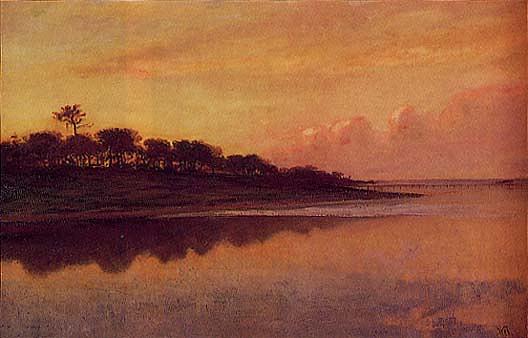 Wikioo.org - The Encyclopedia of Fine Arts - Painting, Artwork by William Morris Hunt - View of the St. Johns River, (painting)