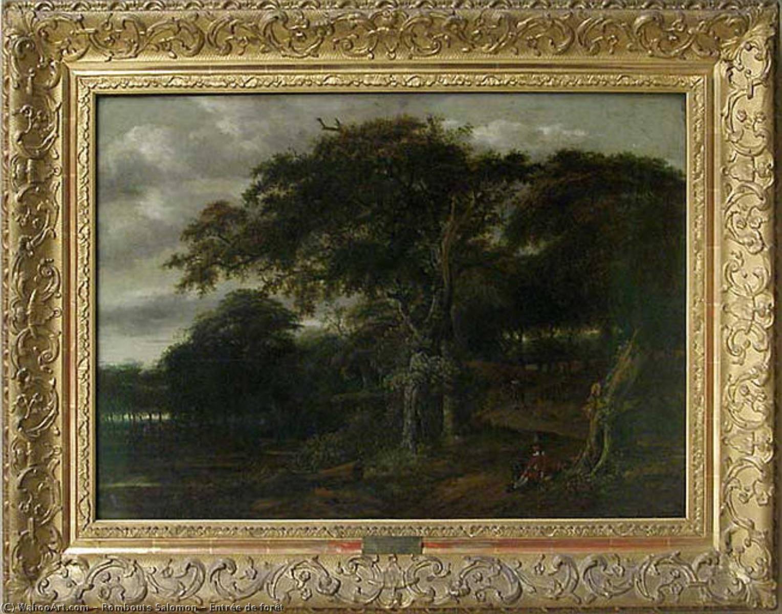 Wikioo.org - The Encyclopedia of Fine Arts - Painting, Artwork by Salomon Rombouts - Entrée de forêt