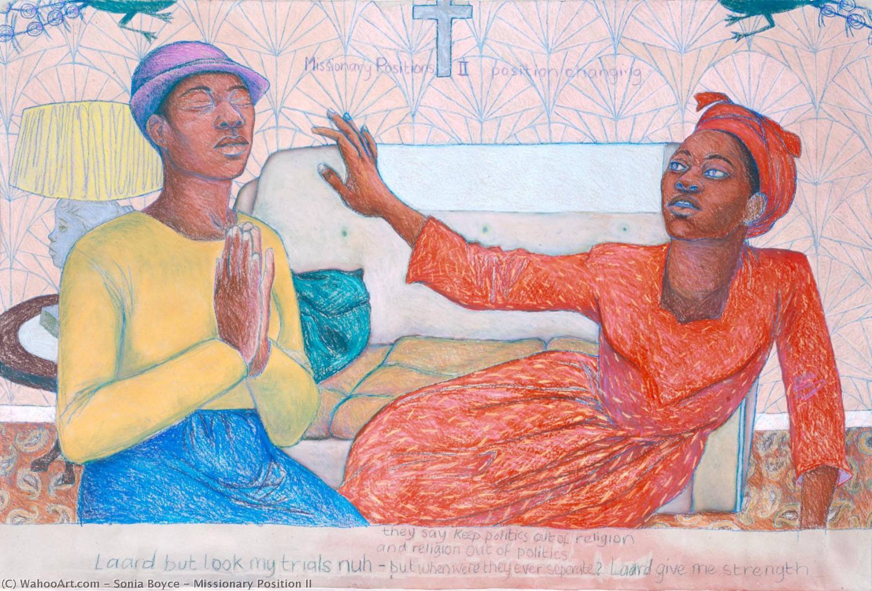 Wikioo.org - The Encyclopedia of Fine Arts - Painting, Artwork by Sonia Boyce - Missionary Position II