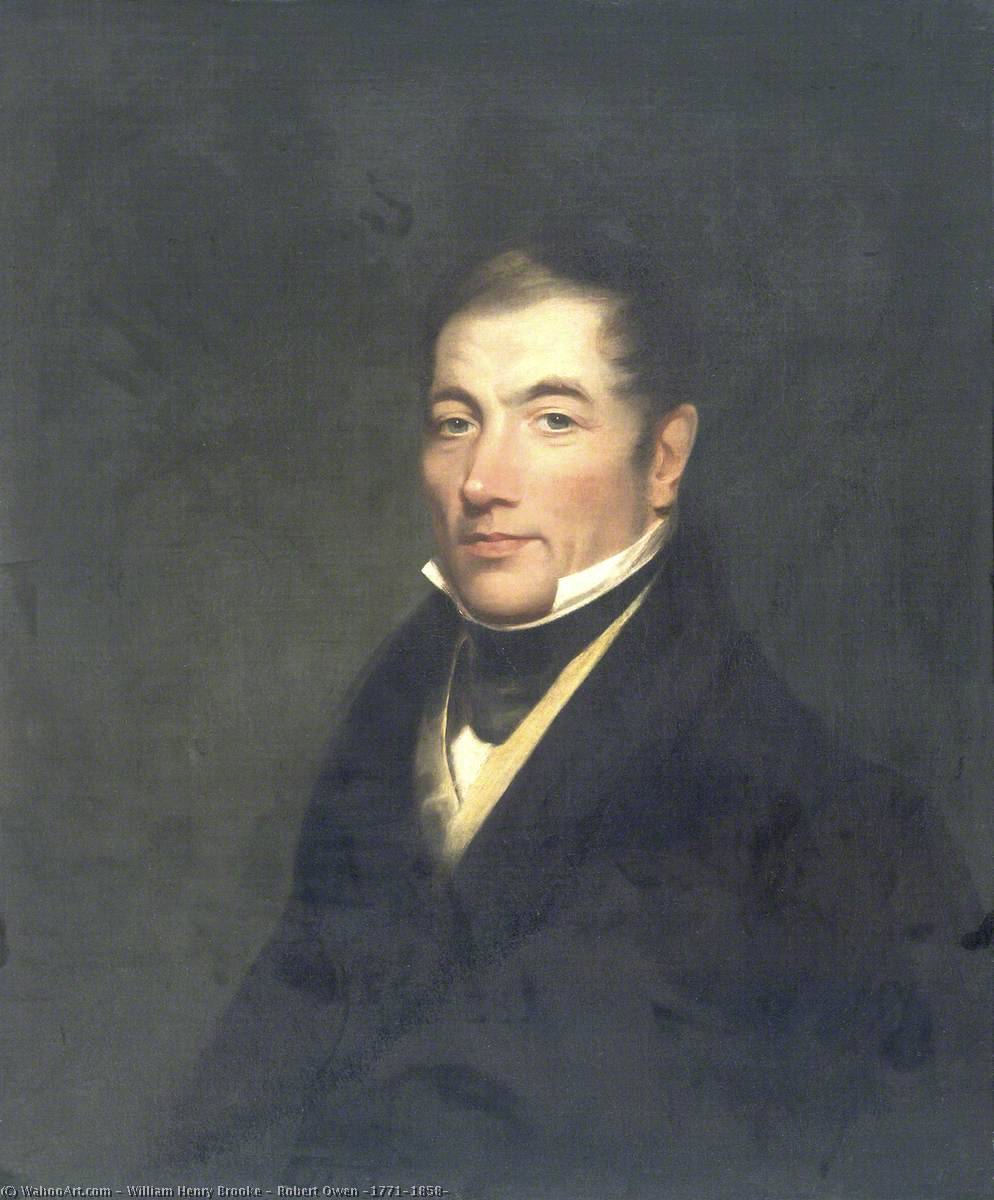 Wikioo.org - The Encyclopedia of Fine Arts - Painting, Artwork by William Henry Brooke - Robert Owen (1771–1858)