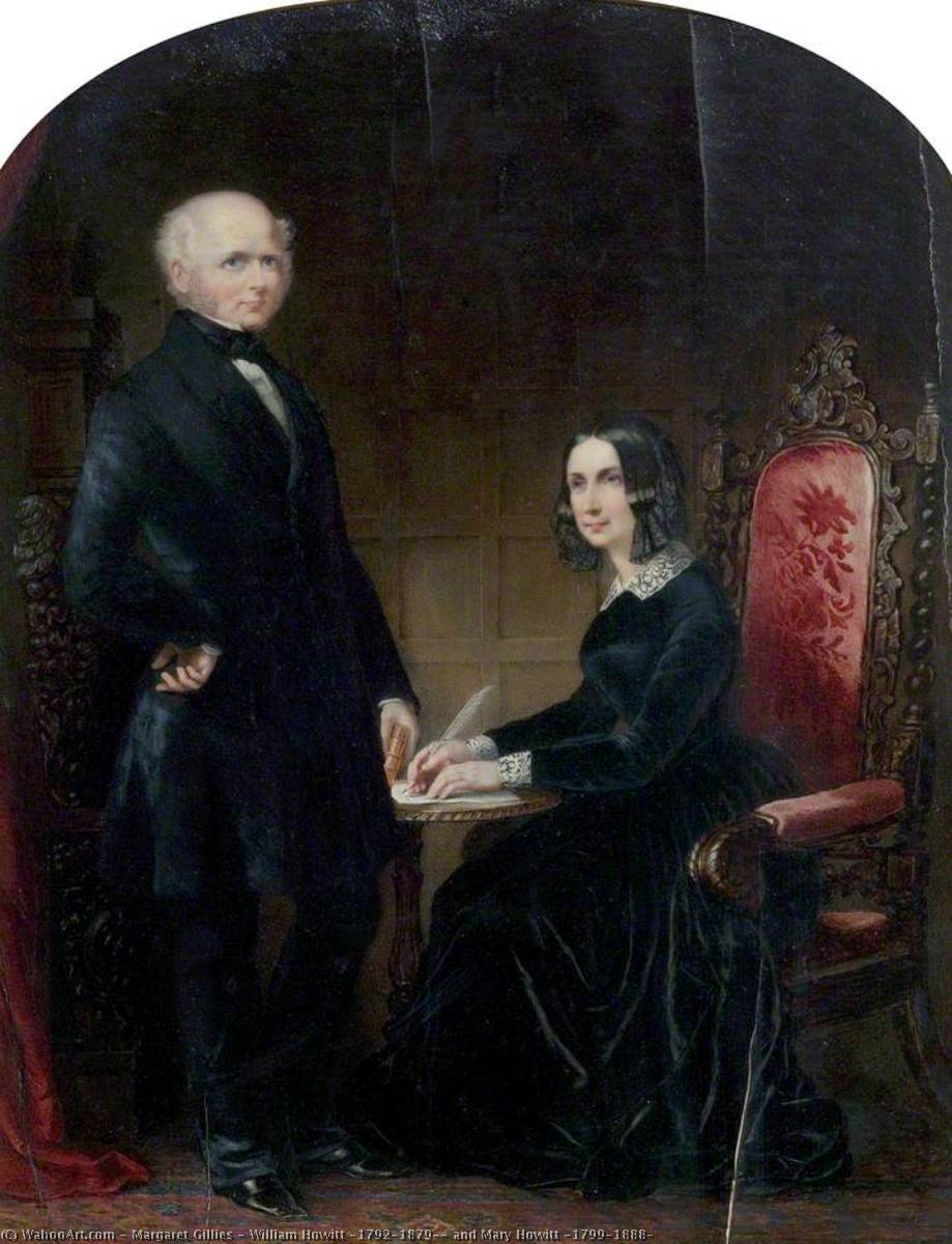 WikiOO.org - אנציקלופדיה לאמנויות יפות - ציור, יצירות אמנות Margaret Gillies - William Howitt (1792–1879), and Mary Howitt (1799–1888)