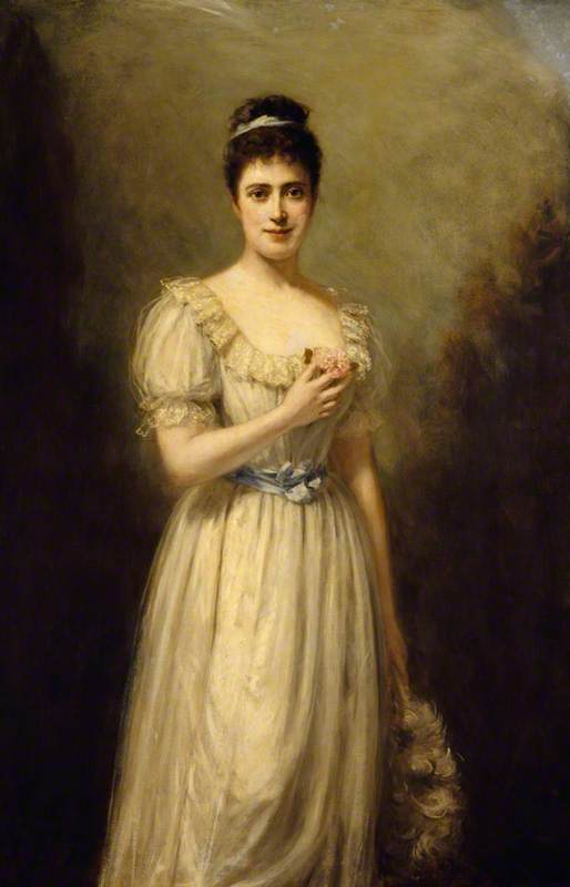 Wikioo.org - The Encyclopedia of Fine Arts - Painting, Artwork by Hermann Schmiechen - Margaret (Anderson) (1863–1942), The Honourable Mrs Ronald, Later Dame Margaret, Greville, DBE