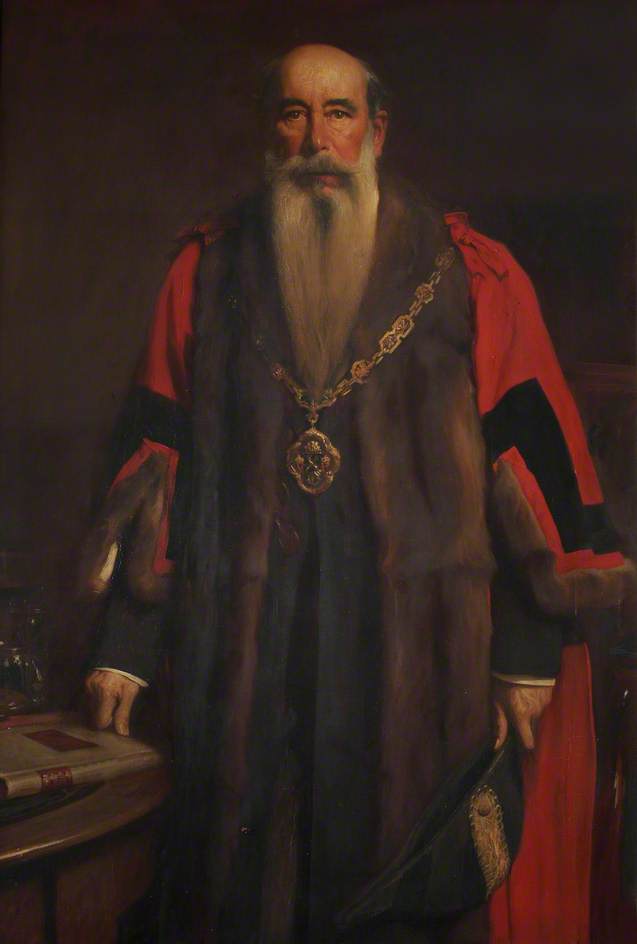 Wikioo.org - The Encyclopedia of Fine Arts - Painting, Artwork by Sidney Edward Paget - Sir John Aird, Bt, MP, 1st Mayor of the Borough of Paddington (1900–1902)