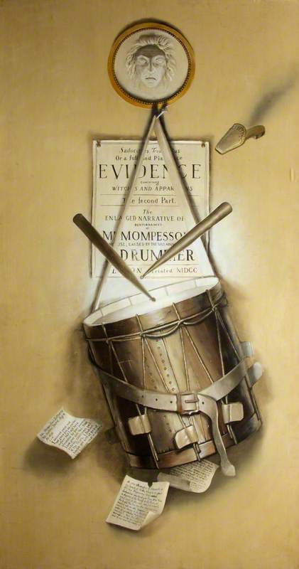 Wikioo.org - The Encyclopedia of Fine Arts - Painting, Artwork by Martin Battersby - Trompe l'oeil (Drummer Boy)