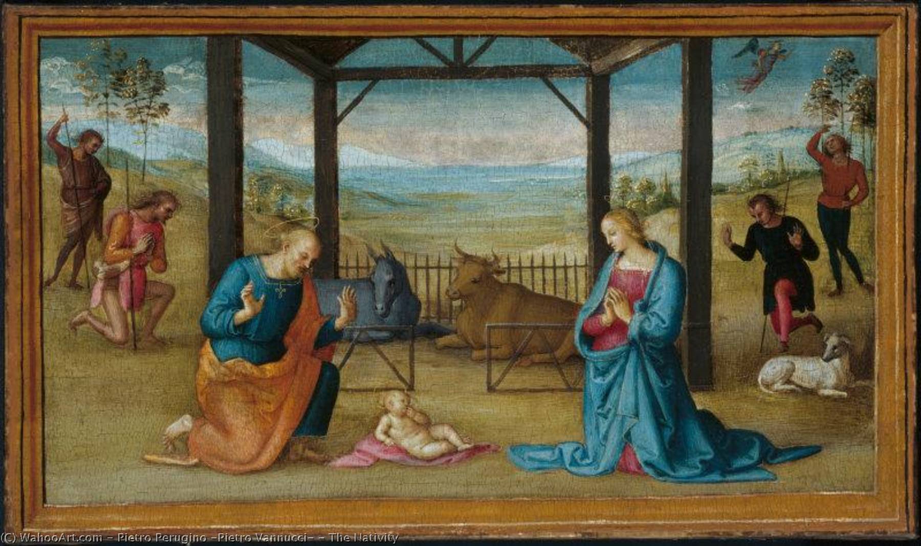 Wikioo.org - The Encyclopedia of Fine Arts - Painting, Artwork by Pietro Perugino (Pietro Vannucci) - The Nativity