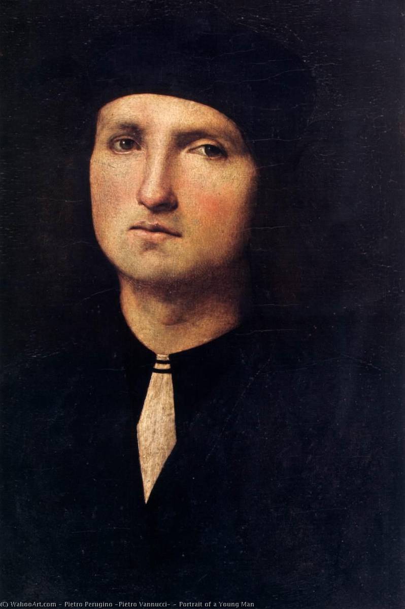 Wikioo.org - The Encyclopedia of Fine Arts - Painting, Artwork by Pietro Perugino (Pietro Vannucci) - Portrait of a Young Man