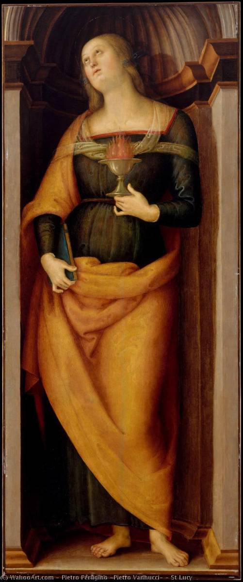 Wikioo.org - The Encyclopedia of Fine Arts - Painting, Artwork by Pietro Perugino (Pietro Vannucci) - St Lucy
