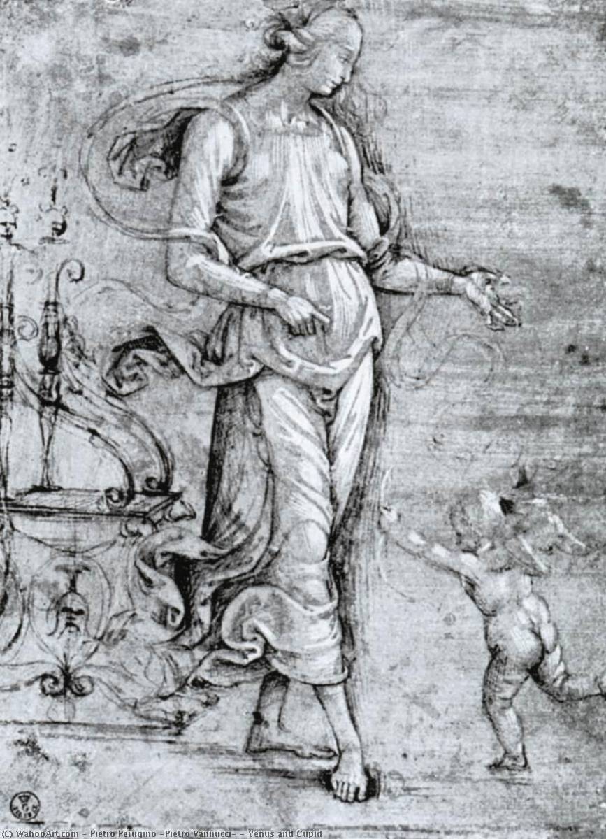 WikiOO.org - Энциклопедия изобразительного искусства - Живопись, Картины  Pietro Perugino (Pietro Vannucci) - Венера и Амур