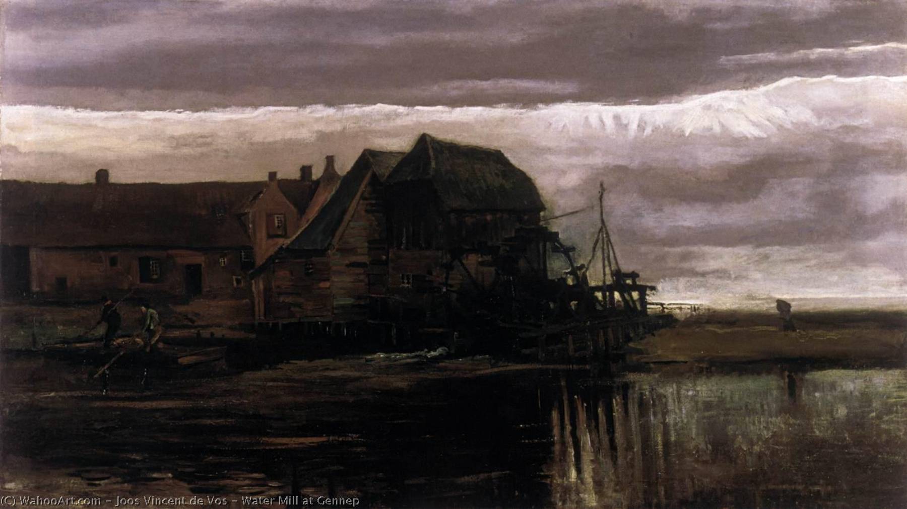 Wikioo.org - The Encyclopedia of Fine Arts - Painting, Artwork by Joos Vincent De Vos - Water Mill at Gennep