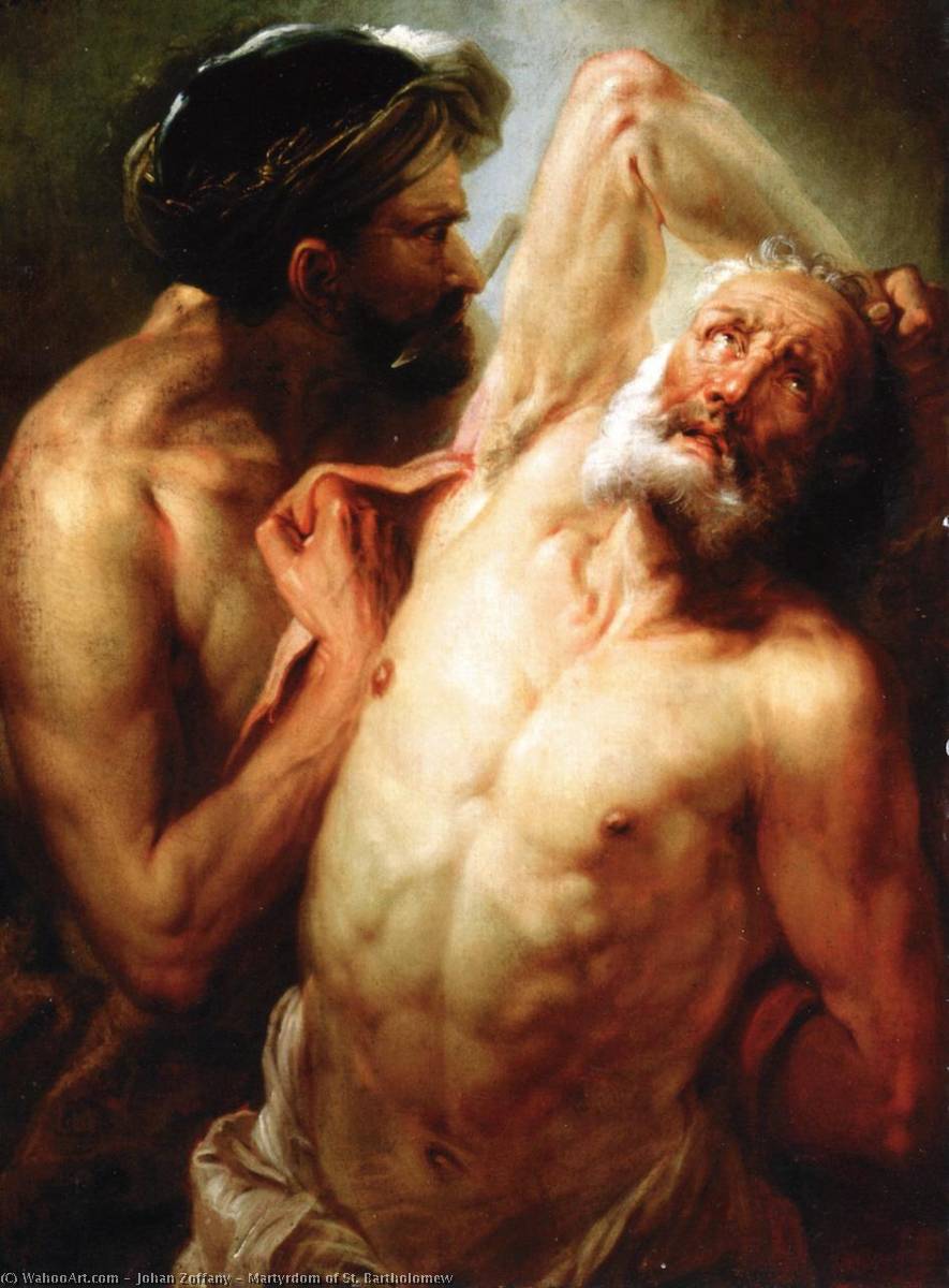 Wikioo.org - The Encyclopedia of Fine Arts - Painting, Artwork by Johann Zoffany - Martyrdom of St. Bartholomew