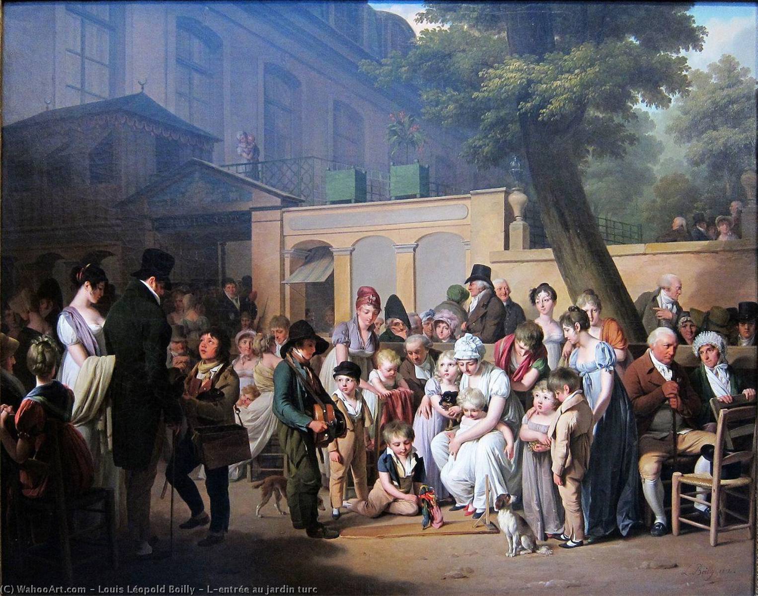 Wikioo.org - The Encyclopedia of Fine Arts - Painting, Artwork by Louis Léopold Boilly - L'entrée au jardin turc