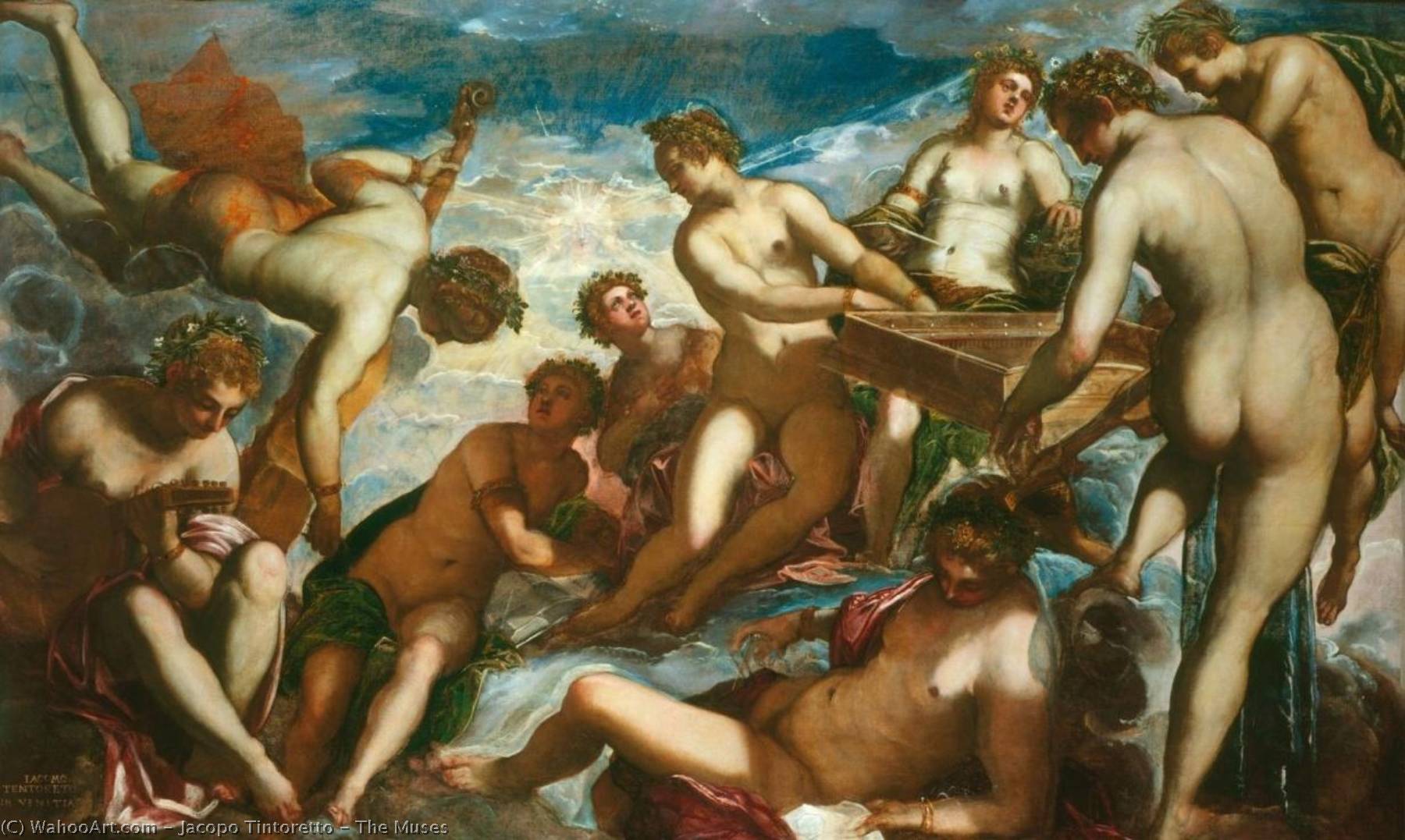 WikiOO.org - 百科事典 - 絵画、アートワーク Jacopo Tintoretto - ザー ミューズ