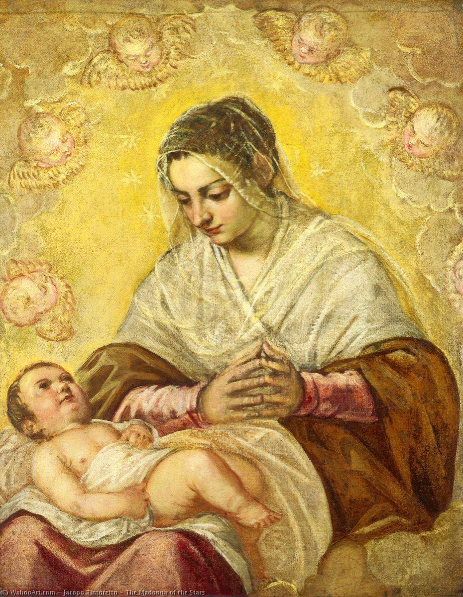Wikioo.org - Die Enzyklopädie bildender Kunst - Malerei, Kunstwerk von Jacopo Tintoretto - die madonna von  der  sterne