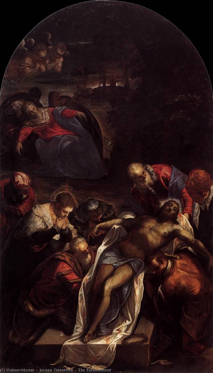 Wikioo.org - The Encyclopedia of Fine Arts - Painting, Artwork by Jacopo Tintoretto - The Entombment