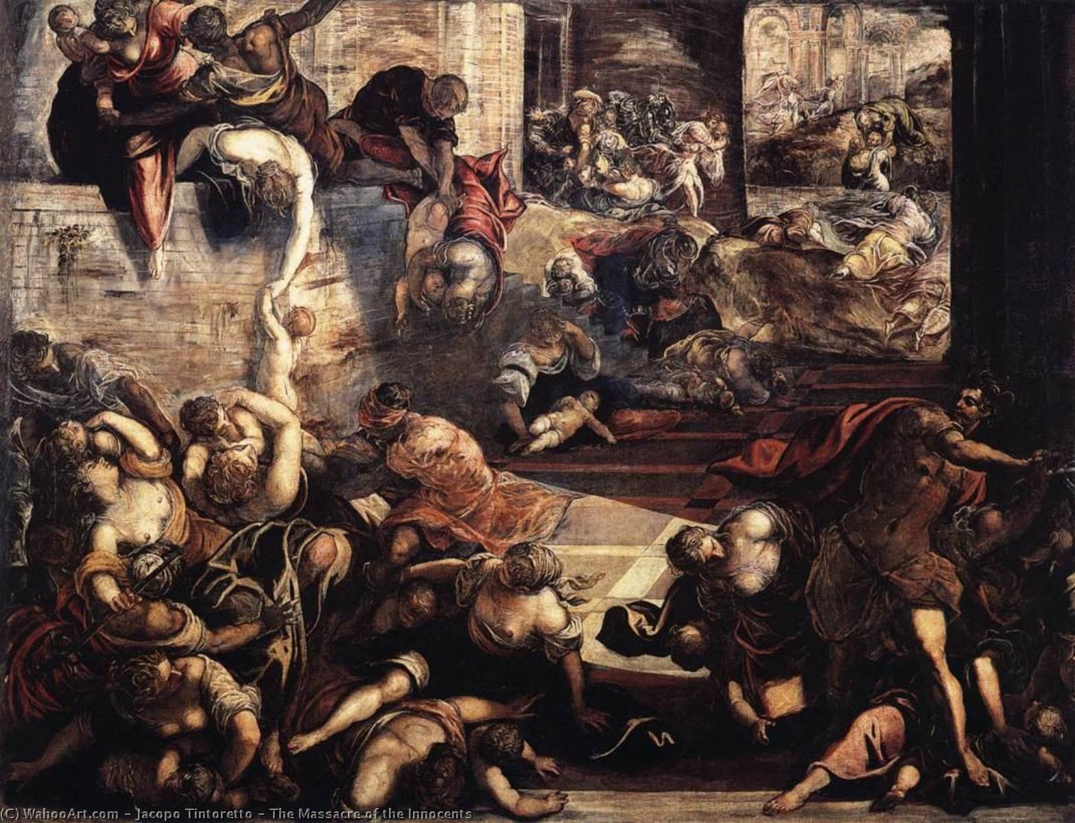 Wikioo.org – L'Enciclopedia delle Belle Arti - Pittura, Opere di Jacopo Tintoretto - La strage degli innocenti