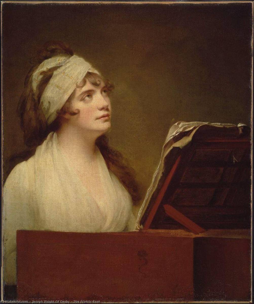 Wikioo.org - The Encyclopedia of Fine Arts - Painting, Artwork by Joseph Wright Of Derby - Mrs Francis Boot