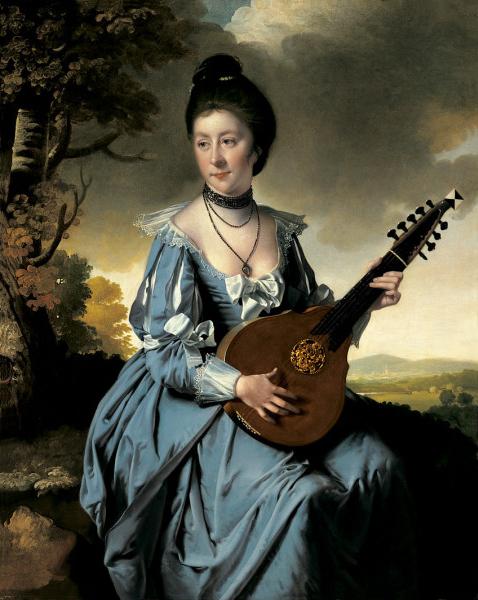 Wikioo.org - The Encyclopedia of Fine Arts - Painting, Artwork by Joseph Wright Of Derby - Portrait of Mrs. Robert Gwillym
