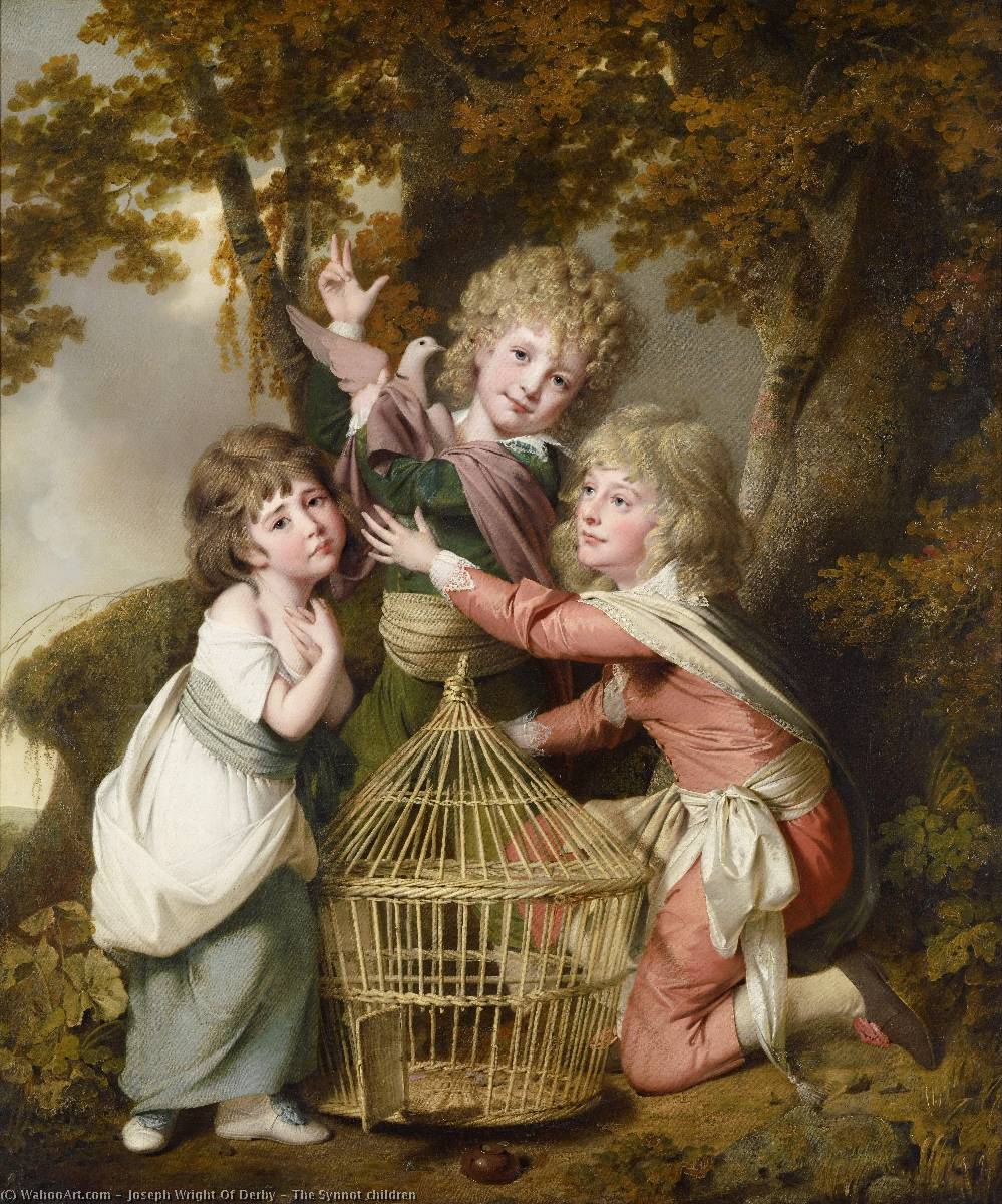 WikiOO.org - Енциклопедия за изящни изкуства - Живопис, Произведения на изкуството Joseph Wright Of Derby - The Synnot children