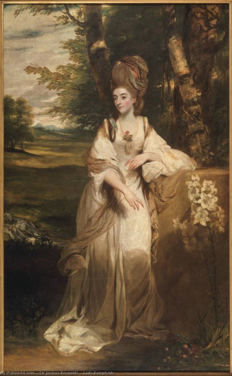 WikiOO.org - Enciklopedija likovnih umjetnosti - Slikarstvo, umjetnička djela Joshua Reynolds - Lady Bampfylde