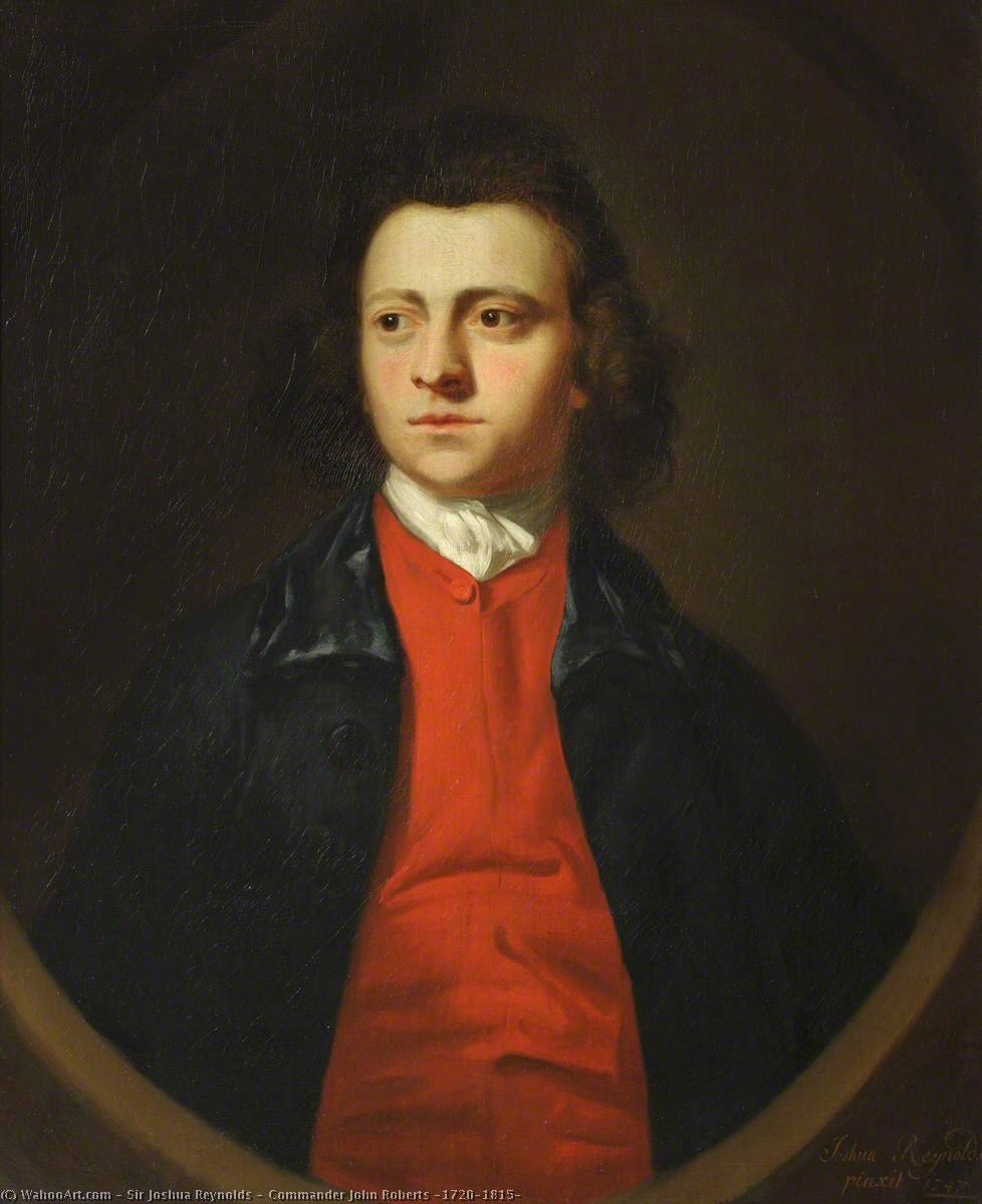 Wikioo.org - The Encyclopedia of Fine Arts - Painting, Artwork by Joshua Reynolds - Commander John Roberts (1720–1815)
