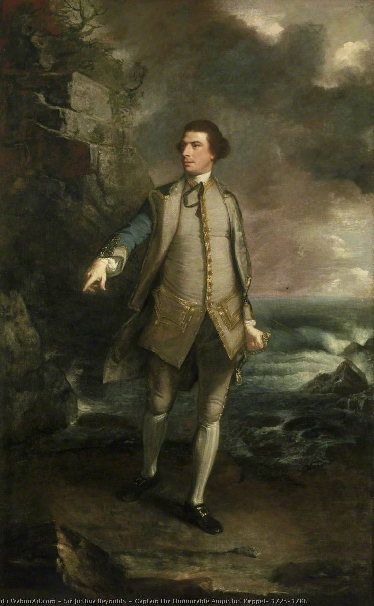 Wikioo.org - The Encyclopedia of Fine Arts - Painting, Artwork by Joshua Reynolds - Captain the Honourable Augustus Keppel, 1725–1786