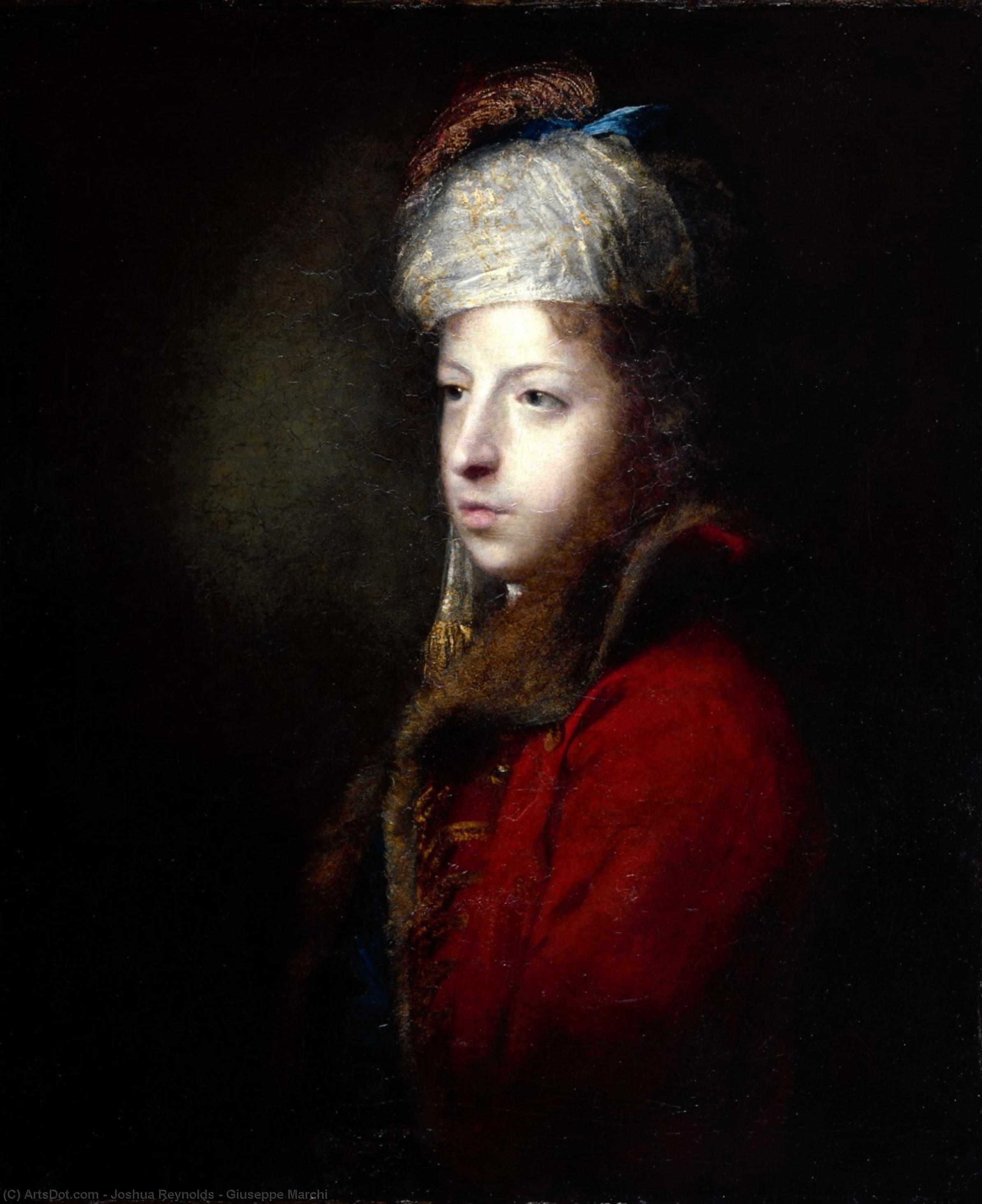Wikioo.org - The Encyclopedia of Fine Arts - Painting, Artwork by Joshua Reynolds - Giuseppe Marchi