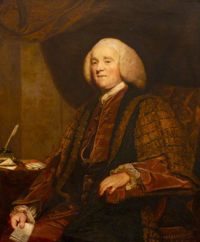 Wikioo.org - The Encyclopedia of Fine Arts - Painting, Artwork by Joshua Reynolds - The Right Honourable George Grenville (1712–1770), MP, as Chancellor of the Exchequer