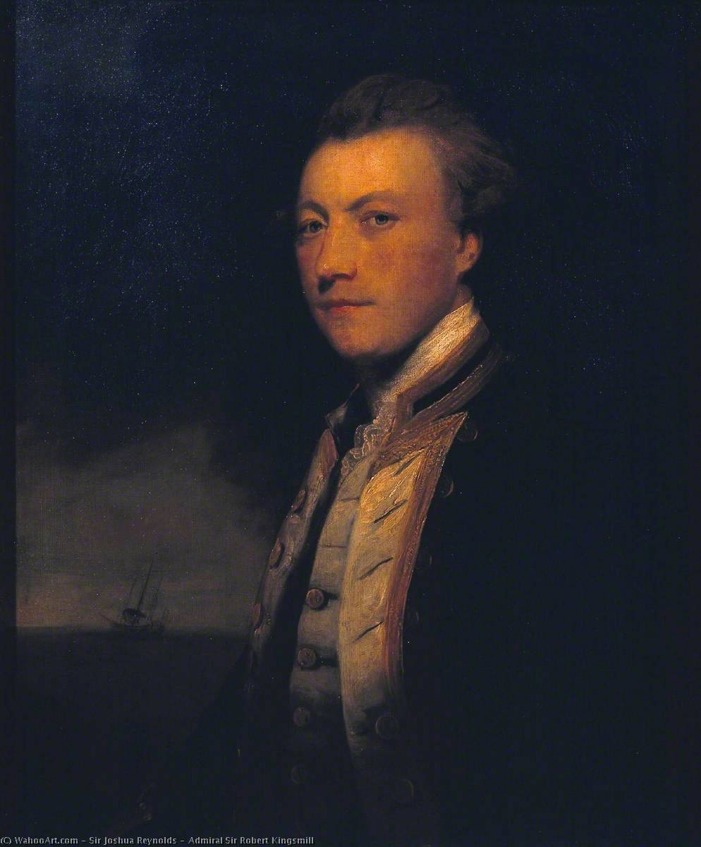 Wikioo.org - The Encyclopedia of Fine Arts - Painting, Artwork by Joshua Reynolds - Admiral Sir Robert Kingsmill