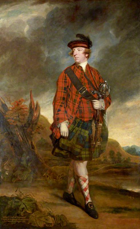 Wikioo.org - The Encyclopedia of Fine Arts - Painting, Artwork by Joshua Reynolds - John Murray, 4th Earl of Dunmore