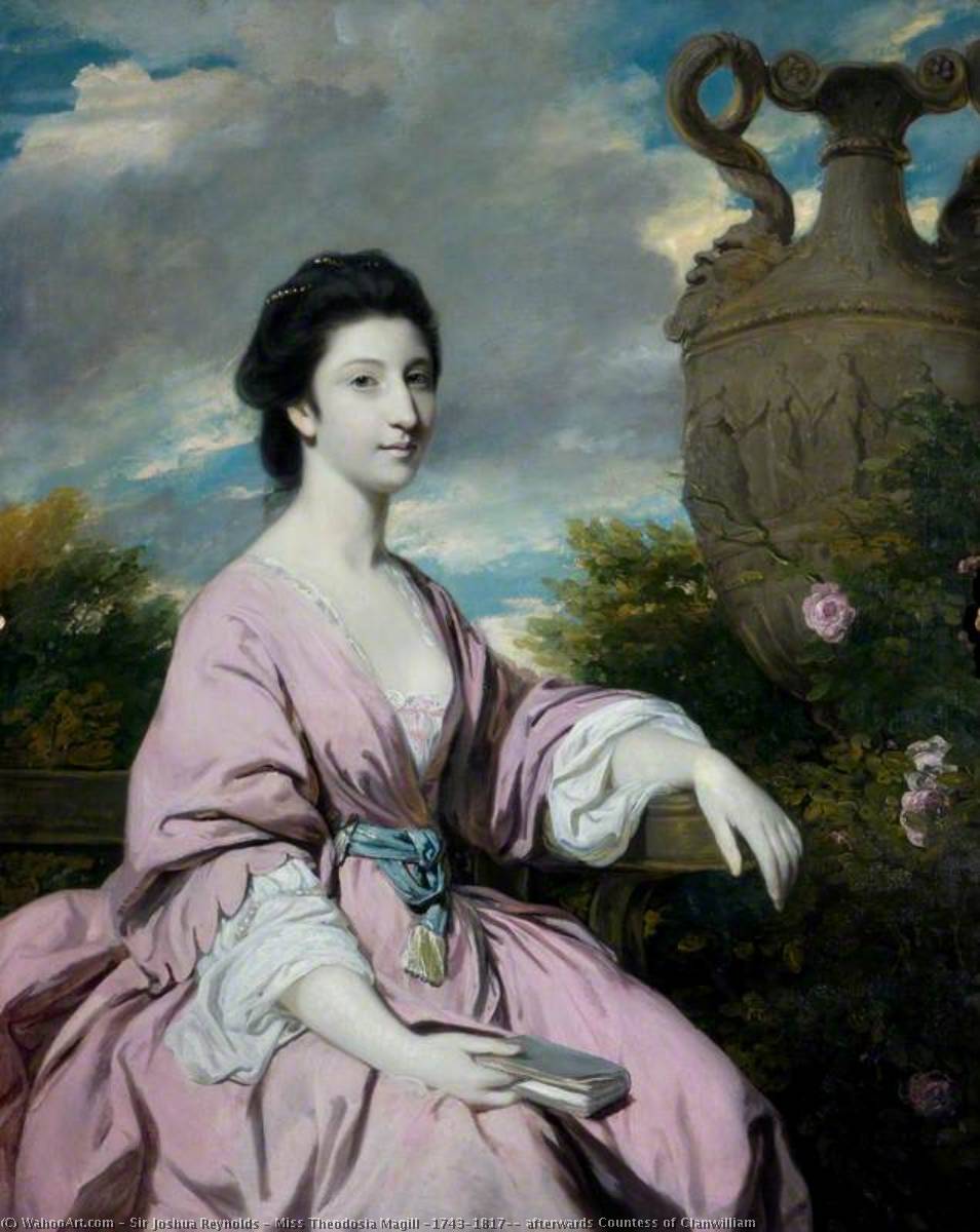 WikiOO.org - Encyclopedia of Fine Arts - Maľba, Artwork Joshua Reynolds - Miss Theodosia Magill (1743–1817), afterwards Countess of Clanwilliam