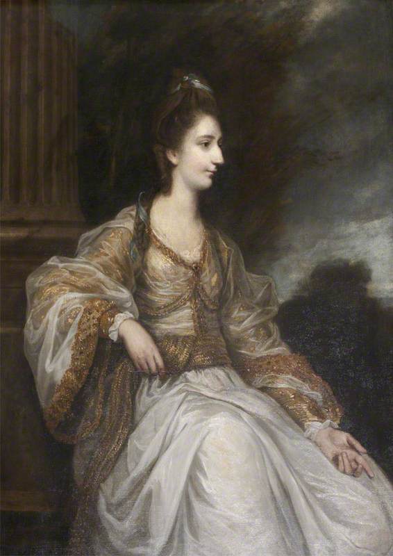WikiOO.org - אנציקלופדיה לאמנויות יפות - ציור, יצירות אמנות Joshua Reynolds - Lady Christian Henrietta Caroline ‘Harriot’ Acland, née Fox Strangways (1749 1750–1815)