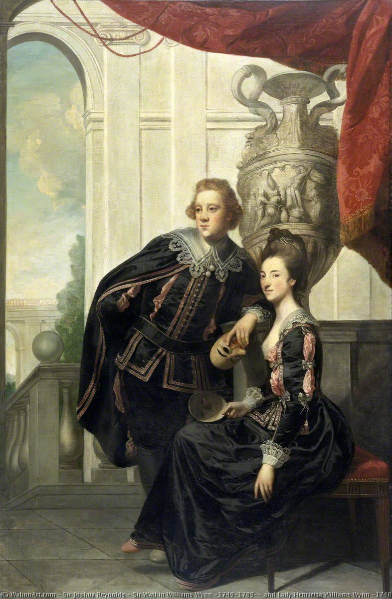 WikiOO.org - Encyclopedia of Fine Arts - Maleri, Artwork Joshua Reynolds - Sir Watkin Williams Wynn (1749–1789), and Lady Henrietta Williams Wynn (1748–1769)