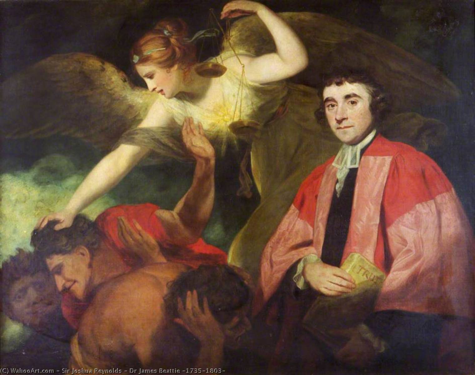 Wikioo.org - Bách khoa toàn thư về mỹ thuật - Vẽ tranh, Tác phẩm nghệ thuật Joshua Reynolds - Dr James Beattie (1735–1803)