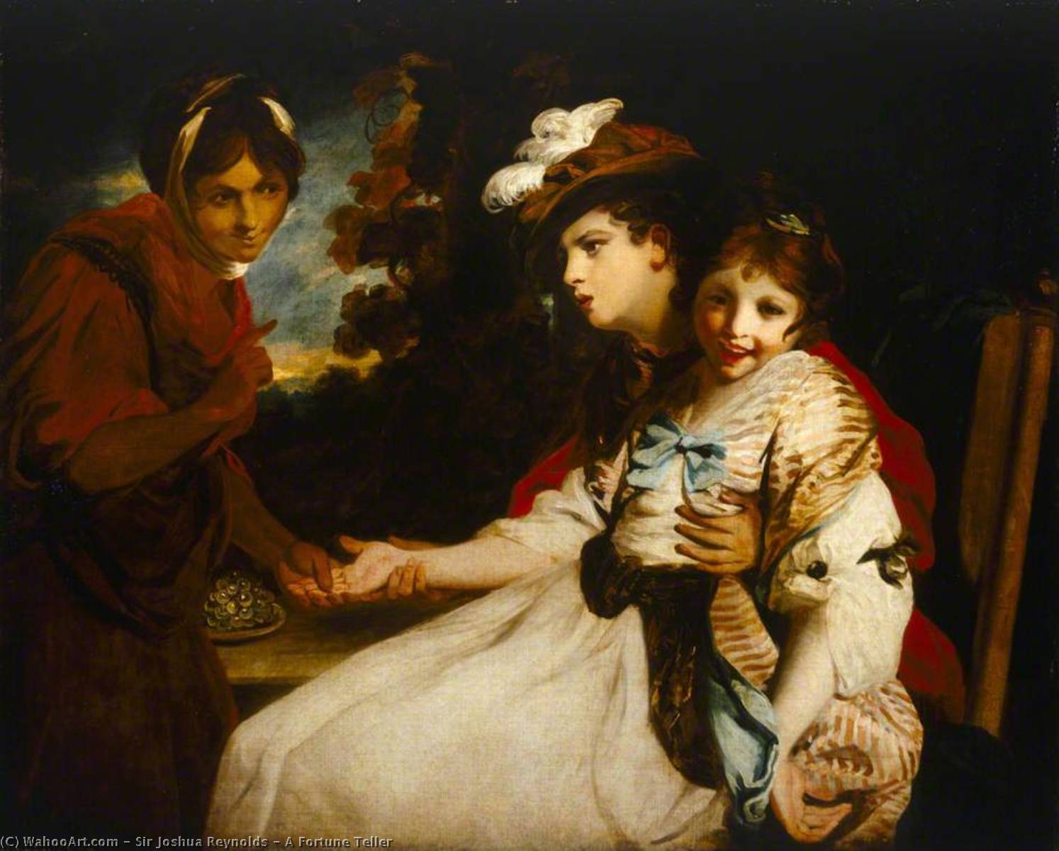 Wikioo.org - The Encyclopedia of Fine Arts - Painting, Artwork by Joshua Reynolds - A Fortune Teller