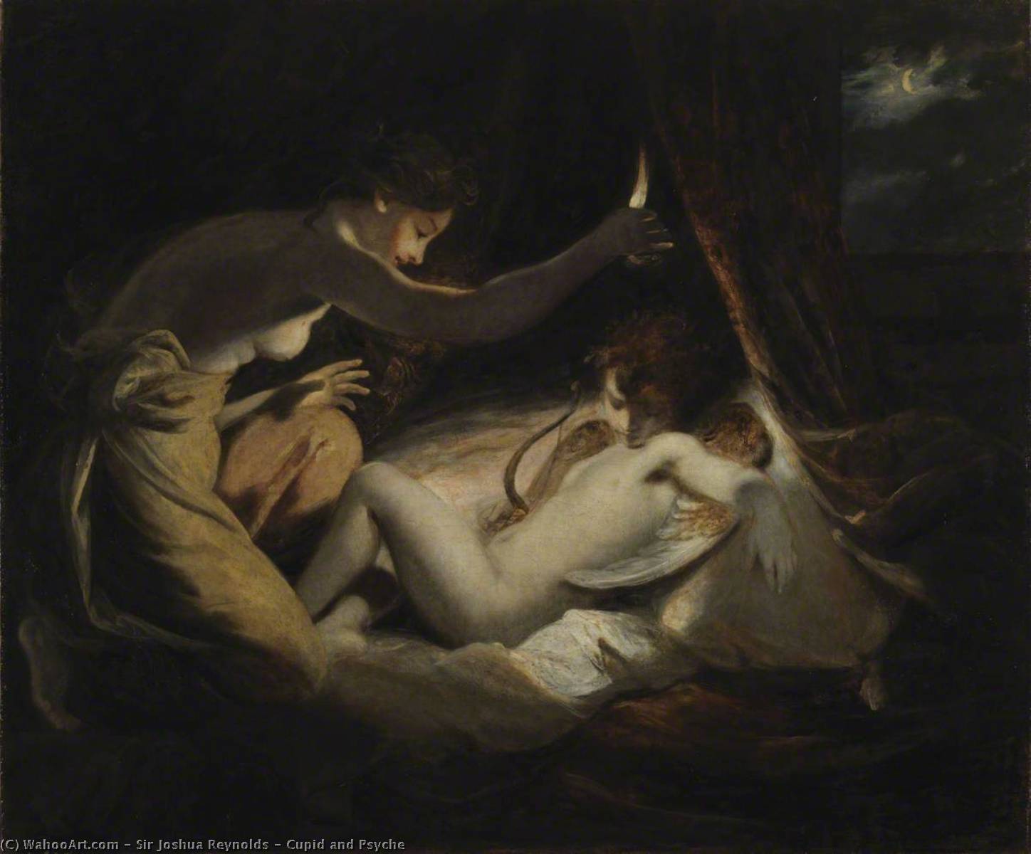 Wikioo.org - The Encyclopedia of Fine Arts - Painting, Artwork by Joshua Reynolds - Cupid and Psyche