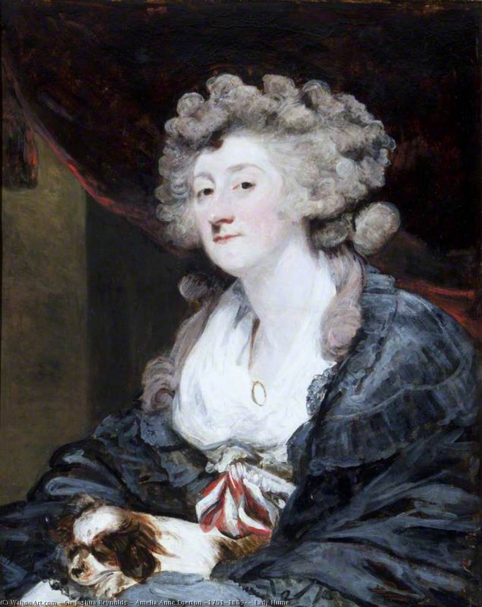 Wikioo.org - The Encyclopedia of Fine Arts - Painting, Artwork by Joshua Reynolds - Amelia Anne Egerton (1751–1809), Lady Hume