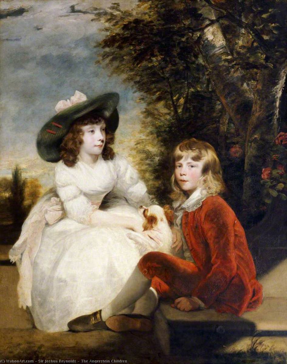 Wikioo.org - The Encyclopedia of Fine Arts - Painting, Artwork by Joshua Reynolds - The Angerstein Children