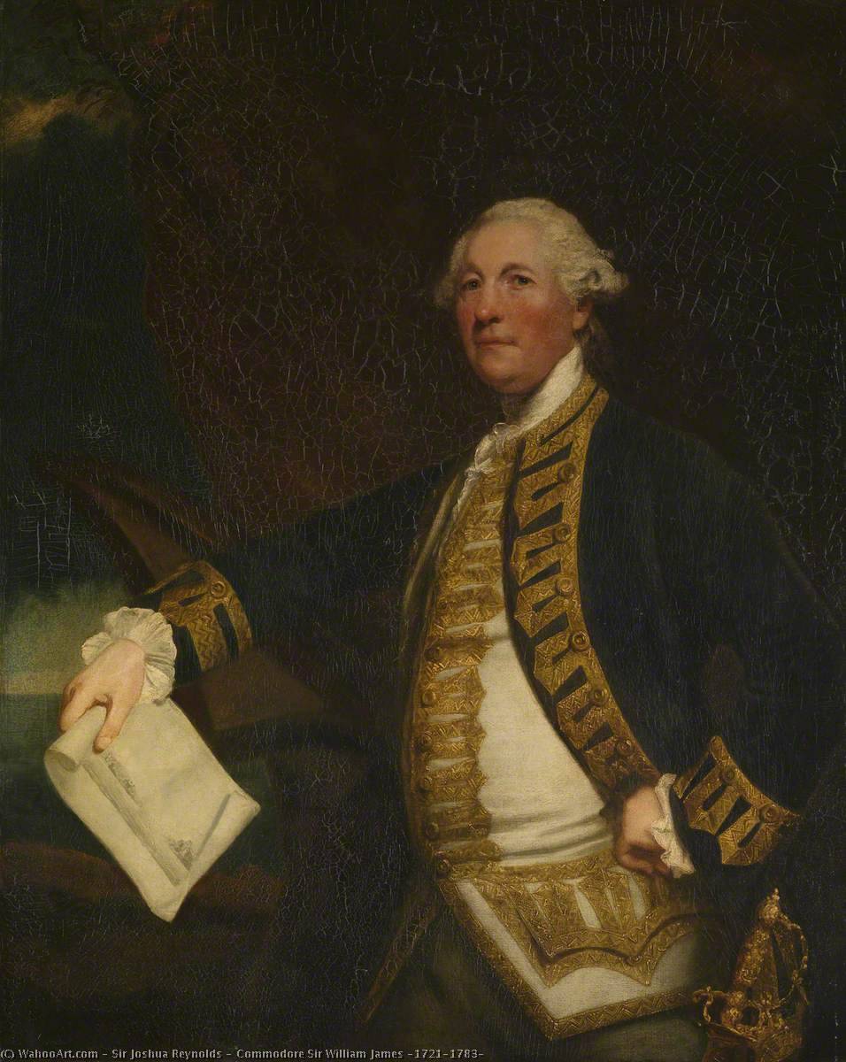 WikiOO.org - دایره المعارف هنرهای زیبا - نقاشی، آثار هنری Joshua Reynolds - Commodore Sir William James (1721–1783)