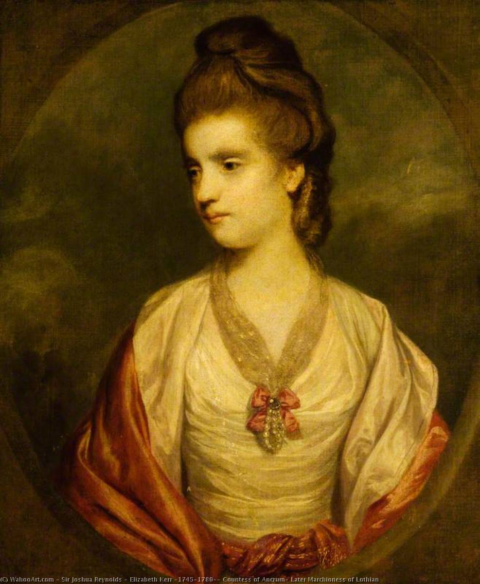 Wikioo.org - The Encyclopedia of Fine Arts - Painting, Artwork by Joshua Reynolds - Elizabeth Kerr (1745–1780), Countess of Ancrum, Later Marchioness of Lothian
