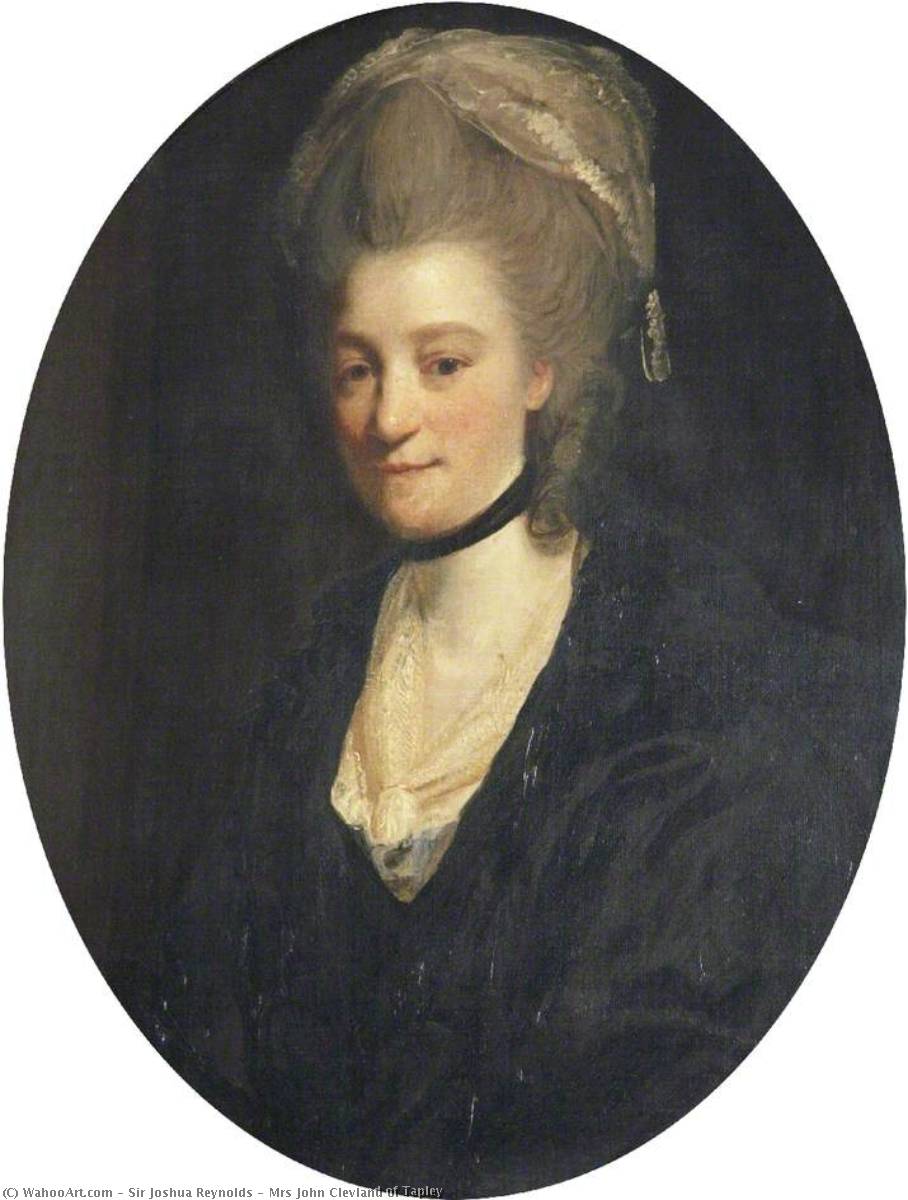 Wikioo.org - The Encyclopedia of Fine Arts - Painting, Artwork by Joshua Reynolds - Mrs John Clevland of Tapley