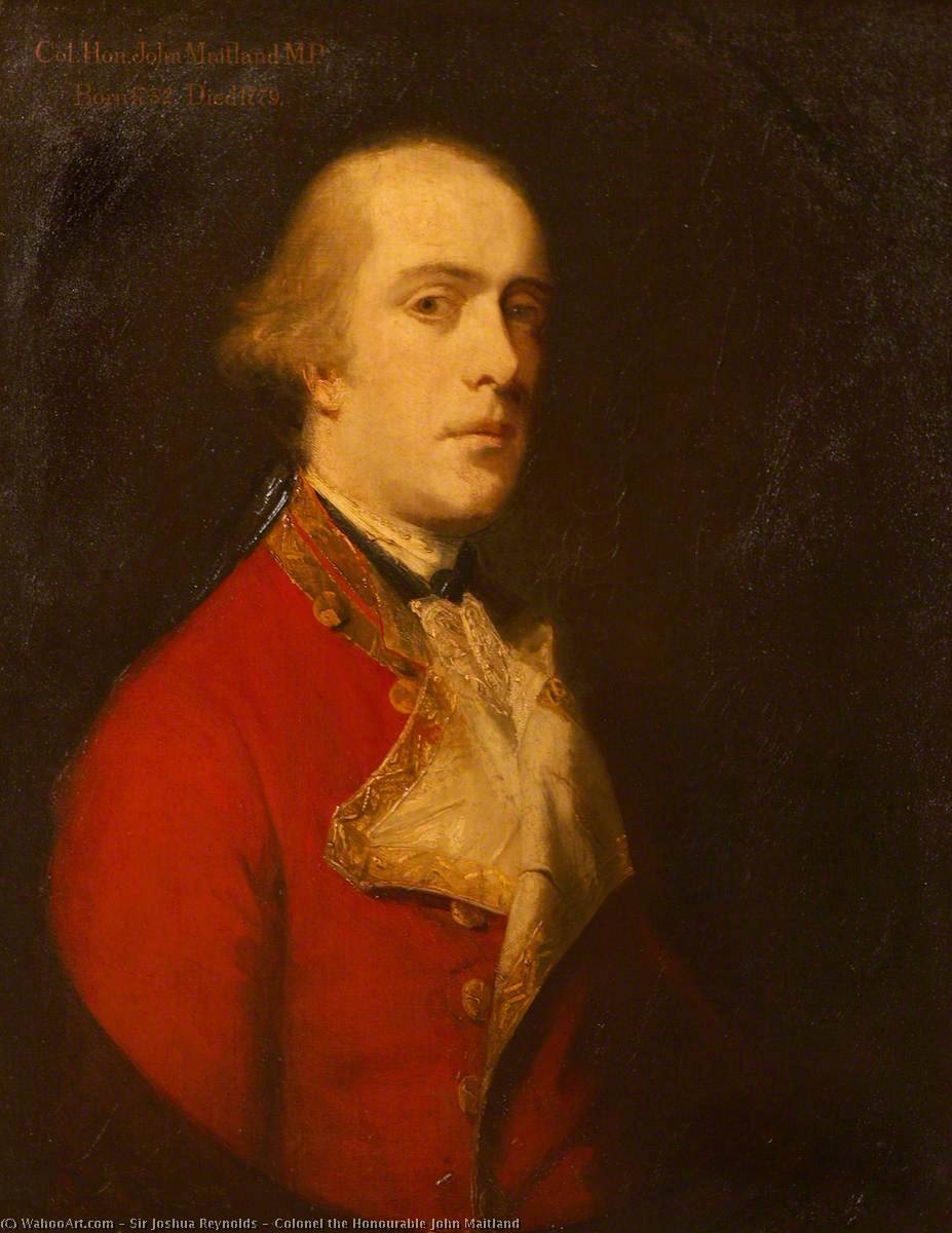 Wikioo.org - The Encyclopedia of Fine Arts - Painting, Artwork by Joshua Reynolds - Colonel the Honourable John Maitland