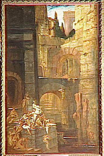 Wikioo.org - The Encyclopedia of Fine Arts - Painting, Artwork by Gustave Moreau - Esclaves jetés aux murènes