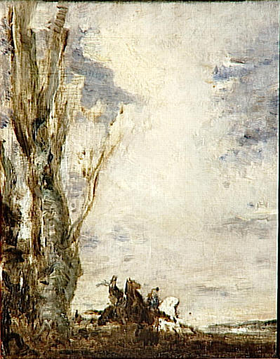 Wikioo.org - The Encyclopedia of Fine Arts - Painting, Artwork by Gustave Moreau - Cavalier et amazone