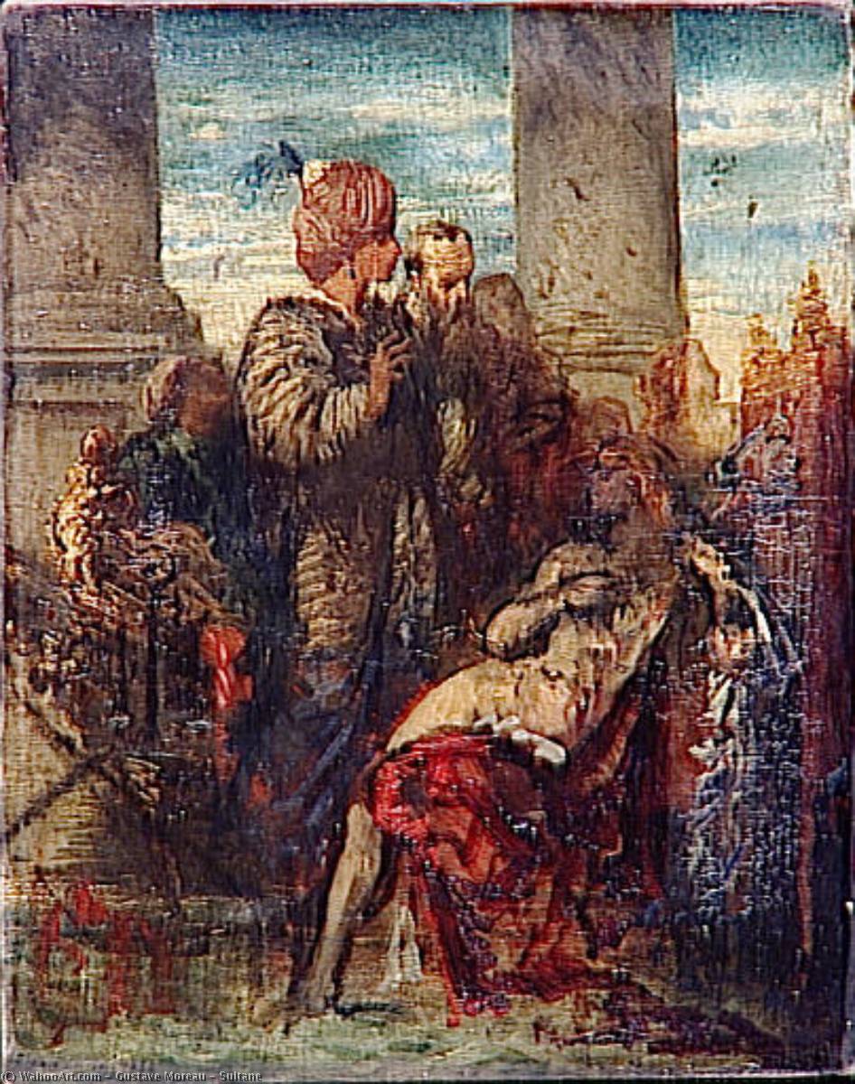 Wikioo.org - The Encyclopedia of Fine Arts - Painting, Artwork by Gustave Moreau - Sultane