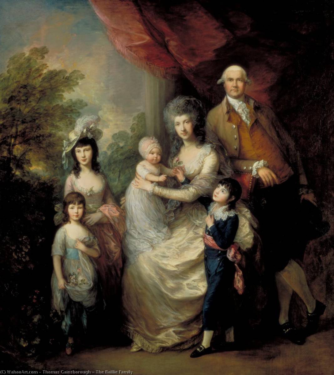Wikioo.org - The Encyclopedia of Fine Arts - Painting, Artwork by Thomas Gainsborough - The Baillie Family